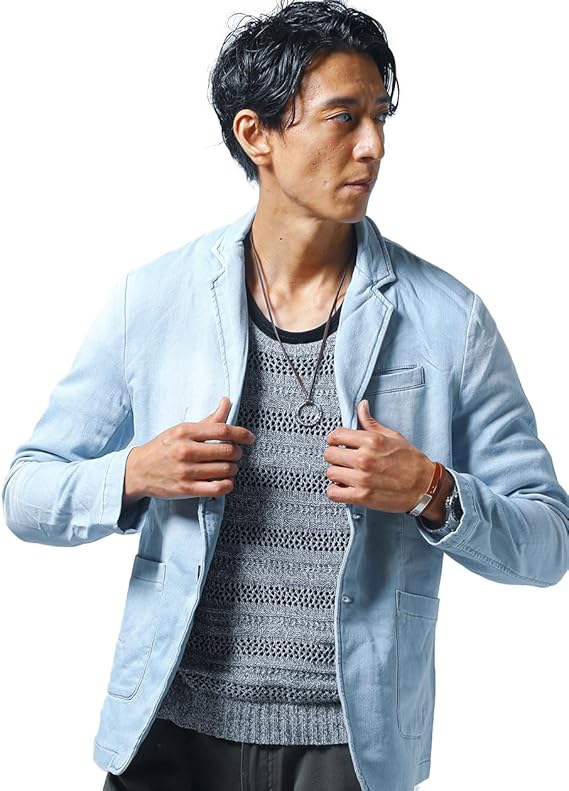 TAILORED デニムジャケット Amazon | [MENZ-STYLE] デニムテーラードジャケット メンズ